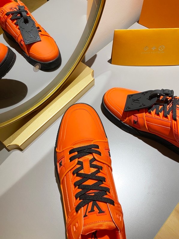 LOUIS VUITTON TRAINER SNEAKER RUBBER ORANGE VIRGIL ABLOH