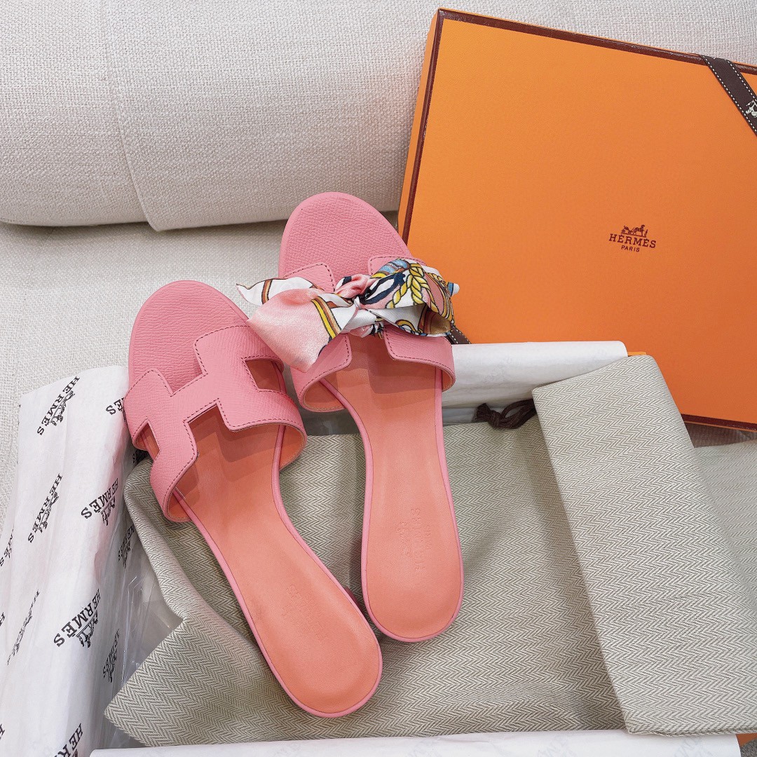 HERMES PINK OASIS SANDAL