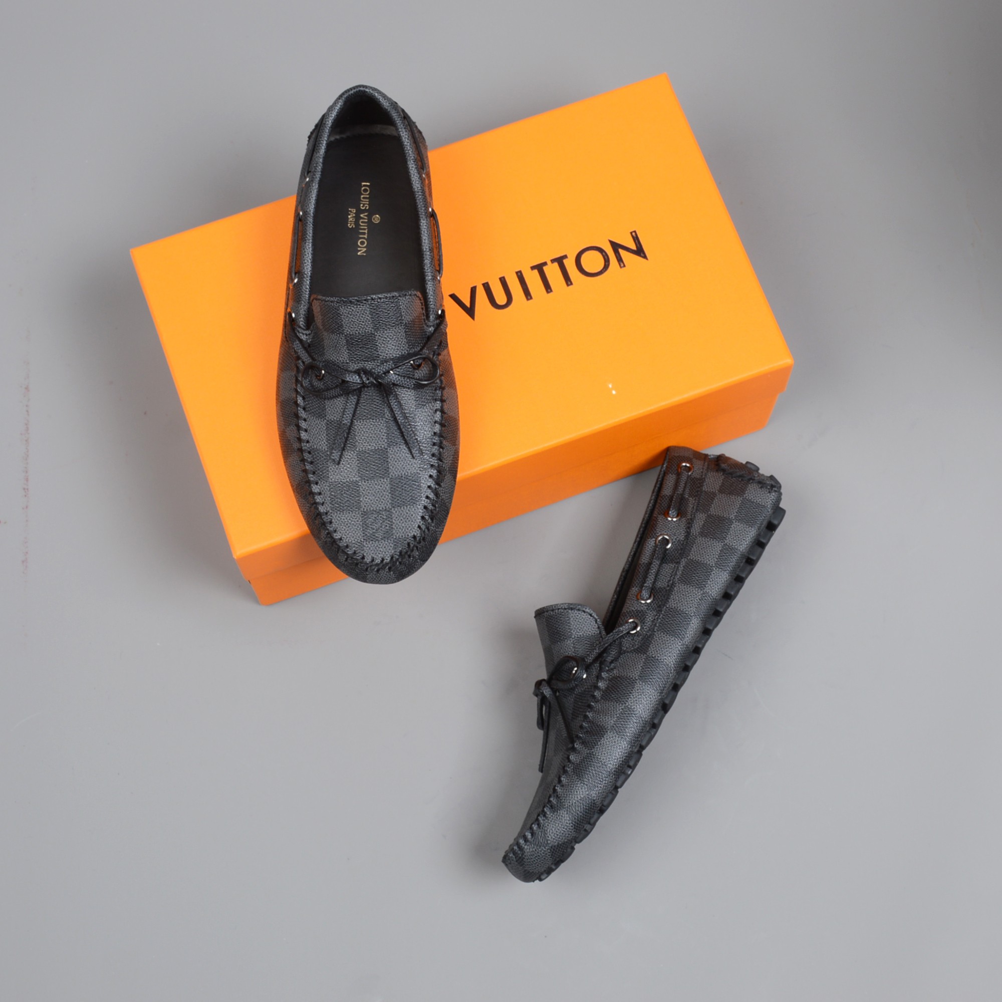 LOUIS VUITTON MOCCASIN LOAFERS BLACK VIRGIL ABLOH