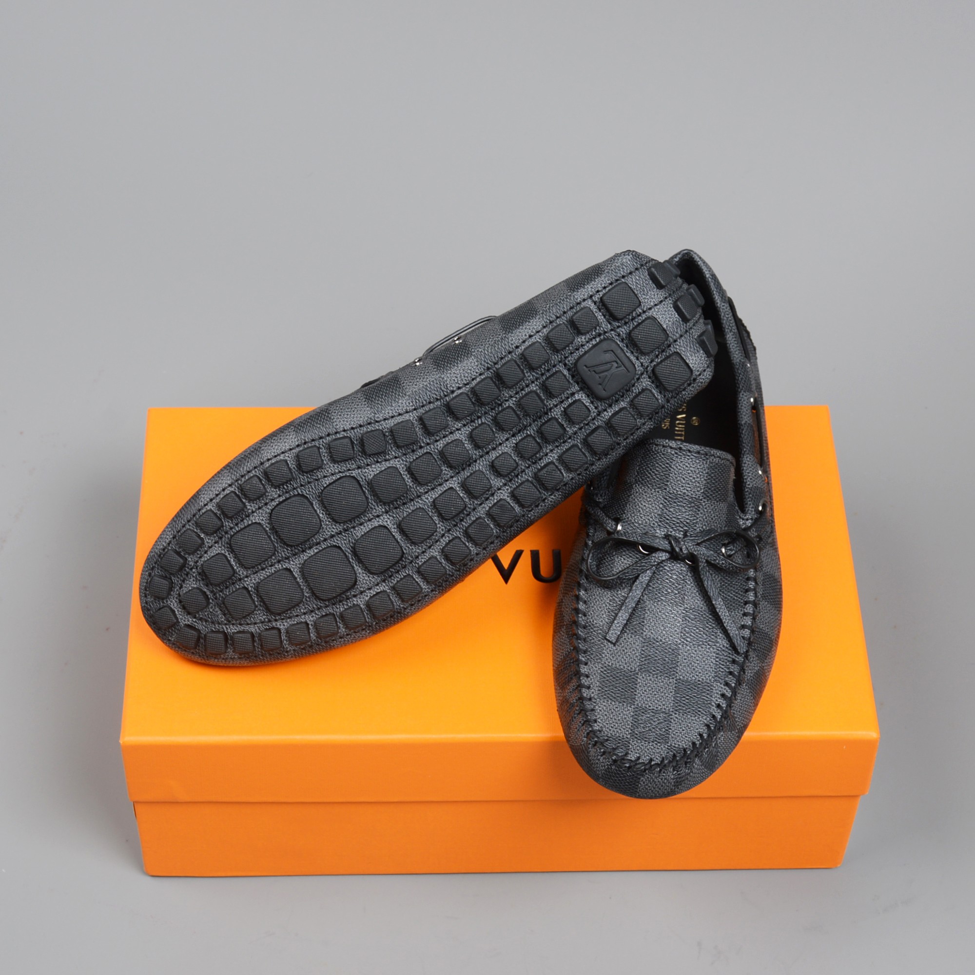 LOUIS VUITTON MOCCASIN LOAFERS BLACK VIRGIL ABLOH