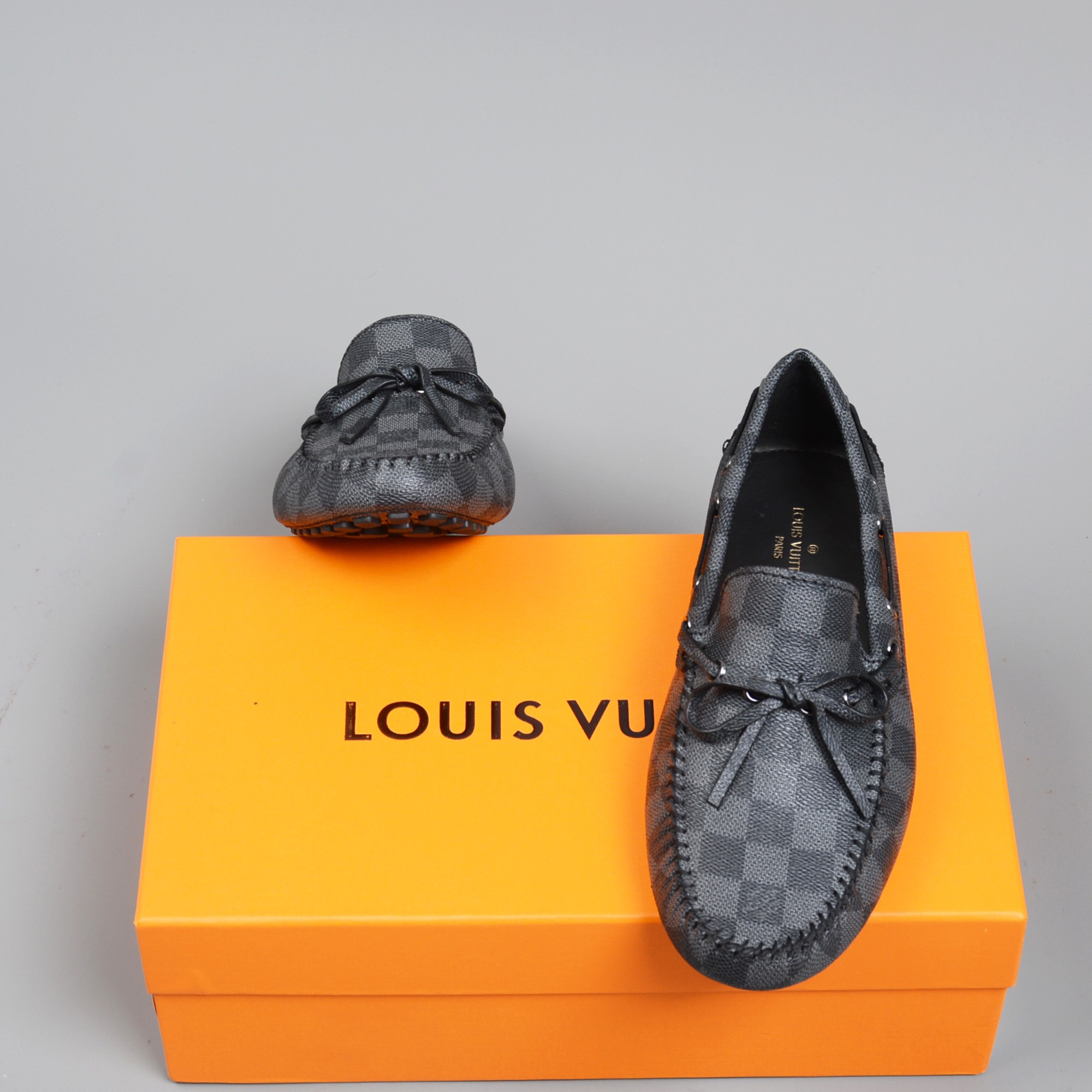 LOUIS VUITTON MOCCASIN LOAFERS BLACK VIRGIL ABLOH