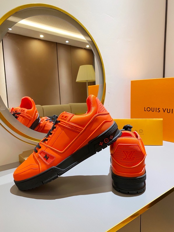 LOUIS VUITTON TRAINER SNEAKER RUBBER ORANGE VIRGIL ABLOH