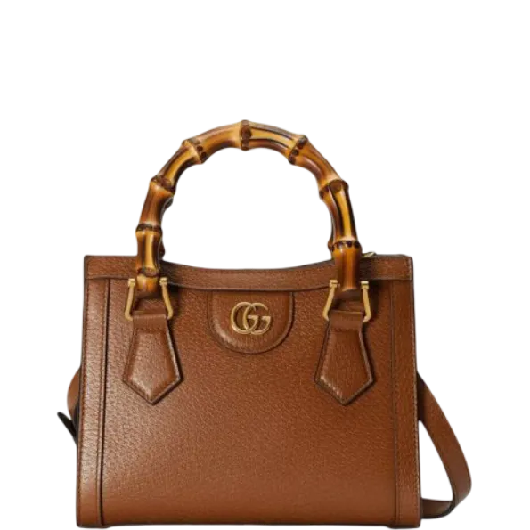 Gucci Brown Diana Mini Tote Bag