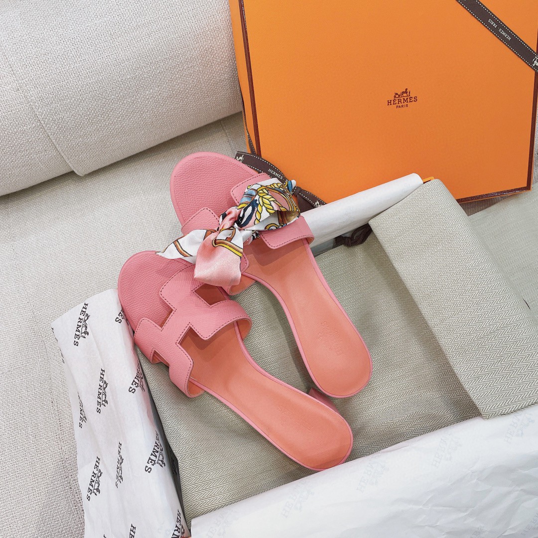 HERMES PINK OASIS SANDAL