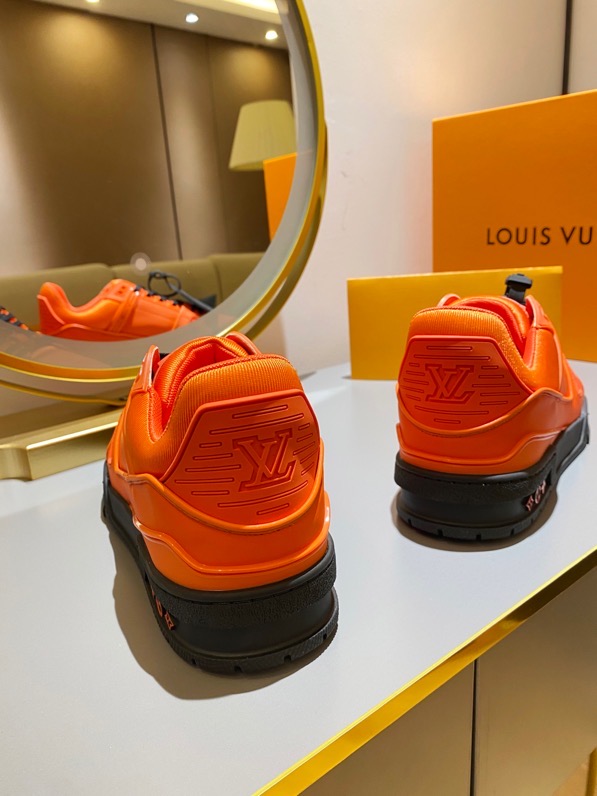LOUIS VUITTON TRAINER SNEAKER RUBBER ORANGE VIRGIL ABLOH
