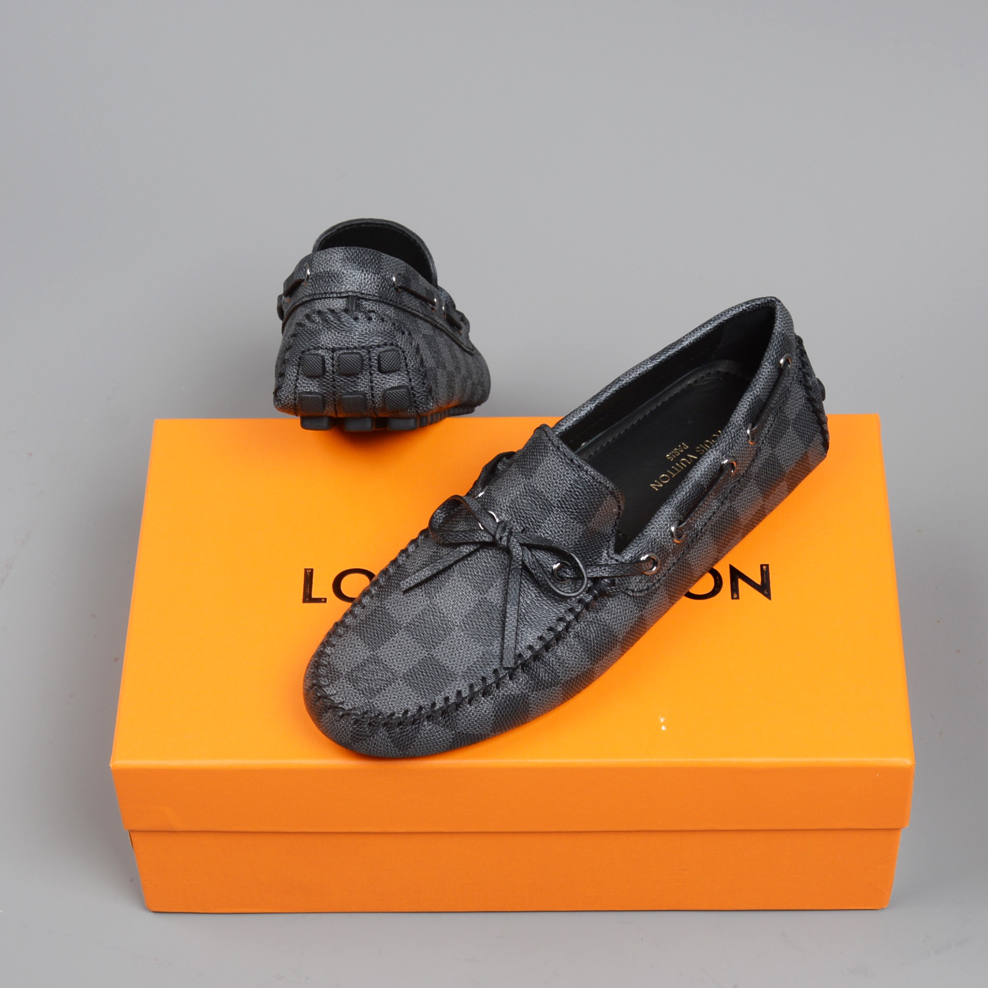 LOUIS VUITTON MOCCASIN LOAFERS BLACK VIRGIL ABLOH