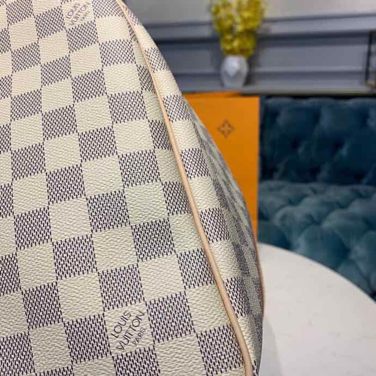 LOUIS VUITTON DAMIER AZUR CANVAS KEEPALL BANDOULIERE 55