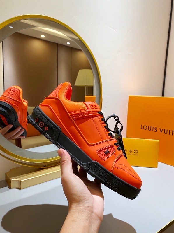 LOUIS VUITTON TRAINER SNEAKER RUBBER ORANGE VIRGIL ABLOH