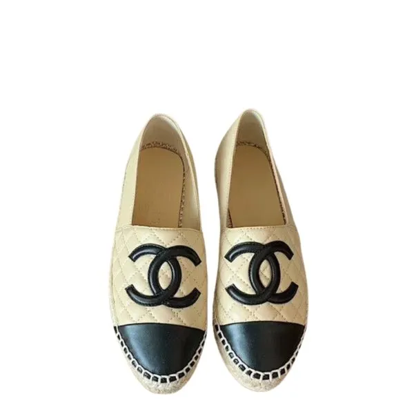 Chanel Beige/Black Espadrilles