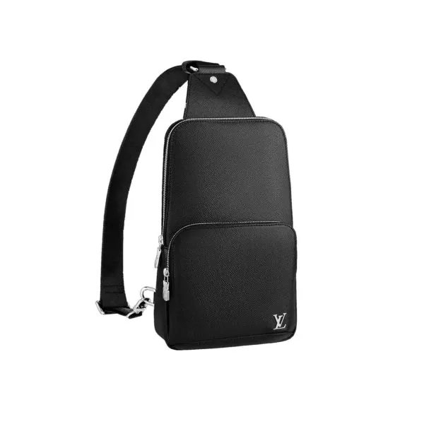 Louis Vuitton Taiga Black Avenue Sling Bag Messenger And Crossbody Bags