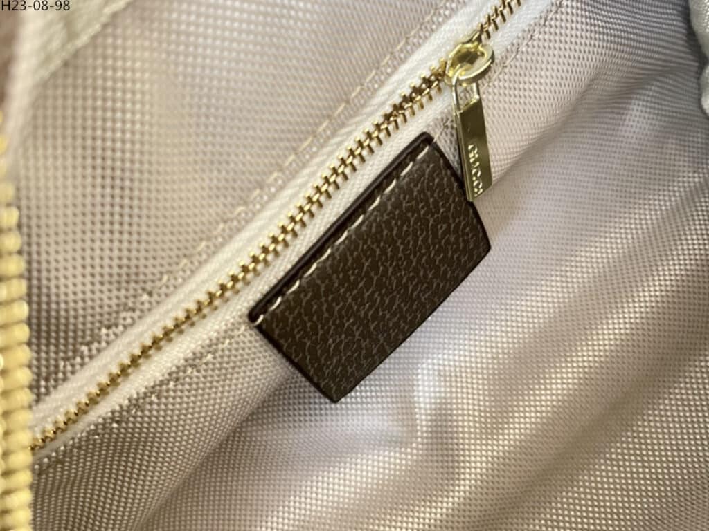 GUCCI BROWN OPHIDIA MEDIUM GG TOP HANDLE BAG 32CM