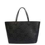 GUCCI BLACK JUMBO GG LARGE TOTE BAG