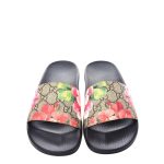 GUCCI FLORAL PRINT SUPREME SLIDE SANDALS FOR WOMEN