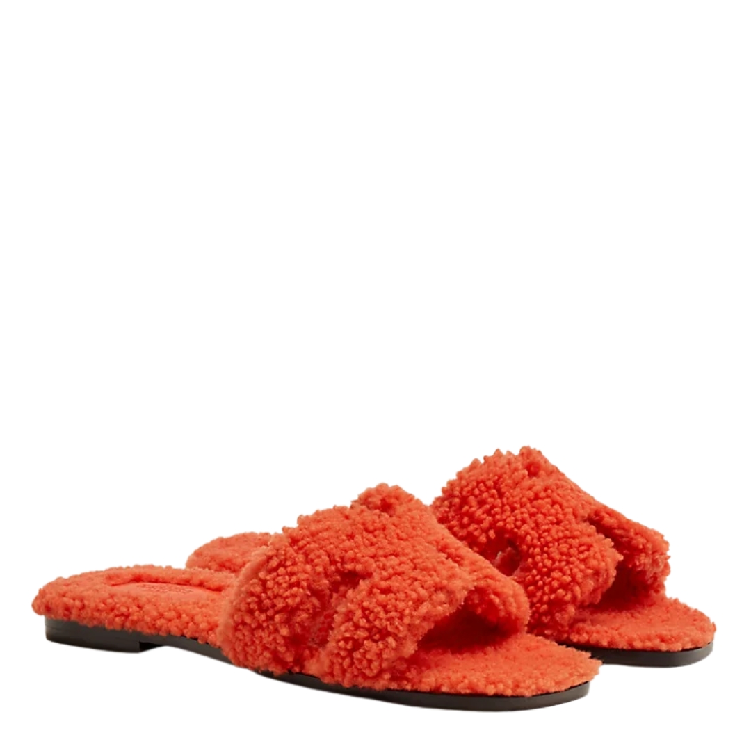 HERMES ORANGE ORAN SANDAL