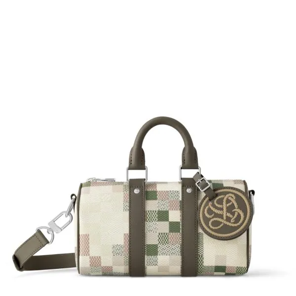 Louis Vuitton 25cm Snakoflage Damier Green Keepall 25