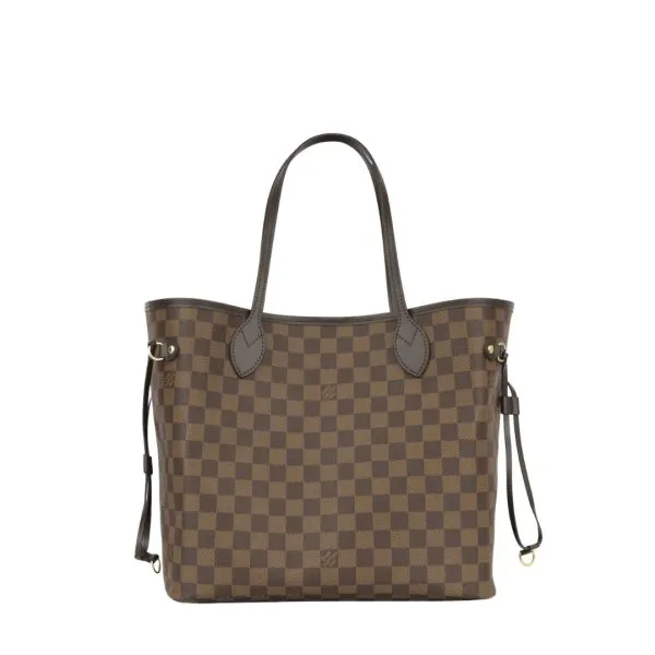 Louis Vuitton Neverfull GM Tote Damier Ebene Canvas Cerise Red Bag
