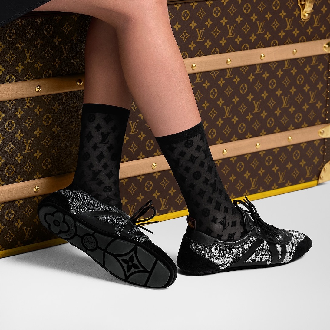 OUIS VUITTON LV SNEAKERINA BLACK/SILVER