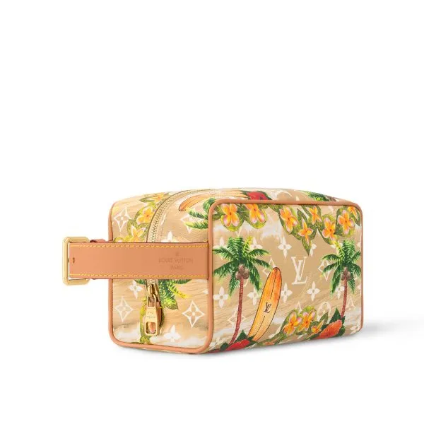 Louis Vuitton Yellow Locker Dopp Kit 9.1 Inches/ 23 cm