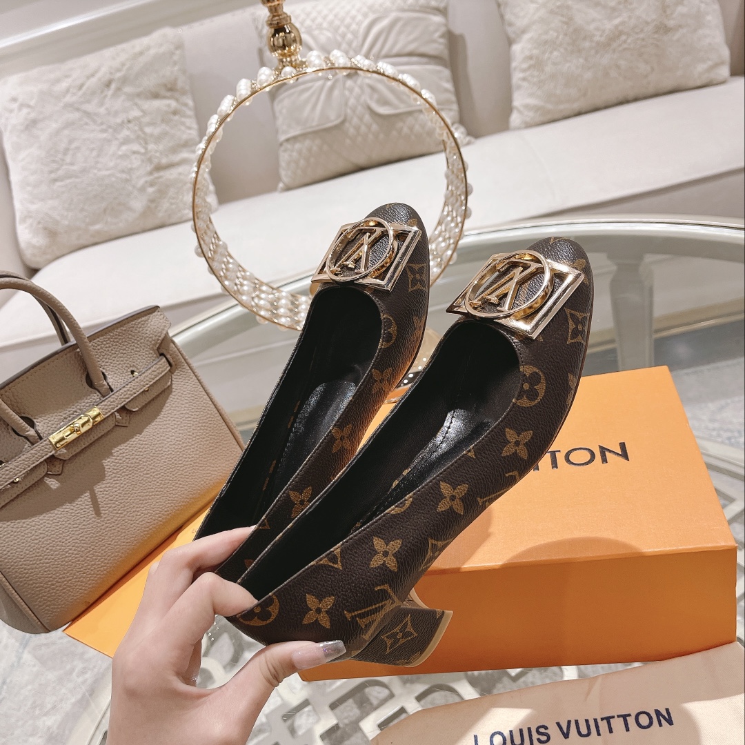LOUIS VUITTON PUMP BROWN MADELEINE
