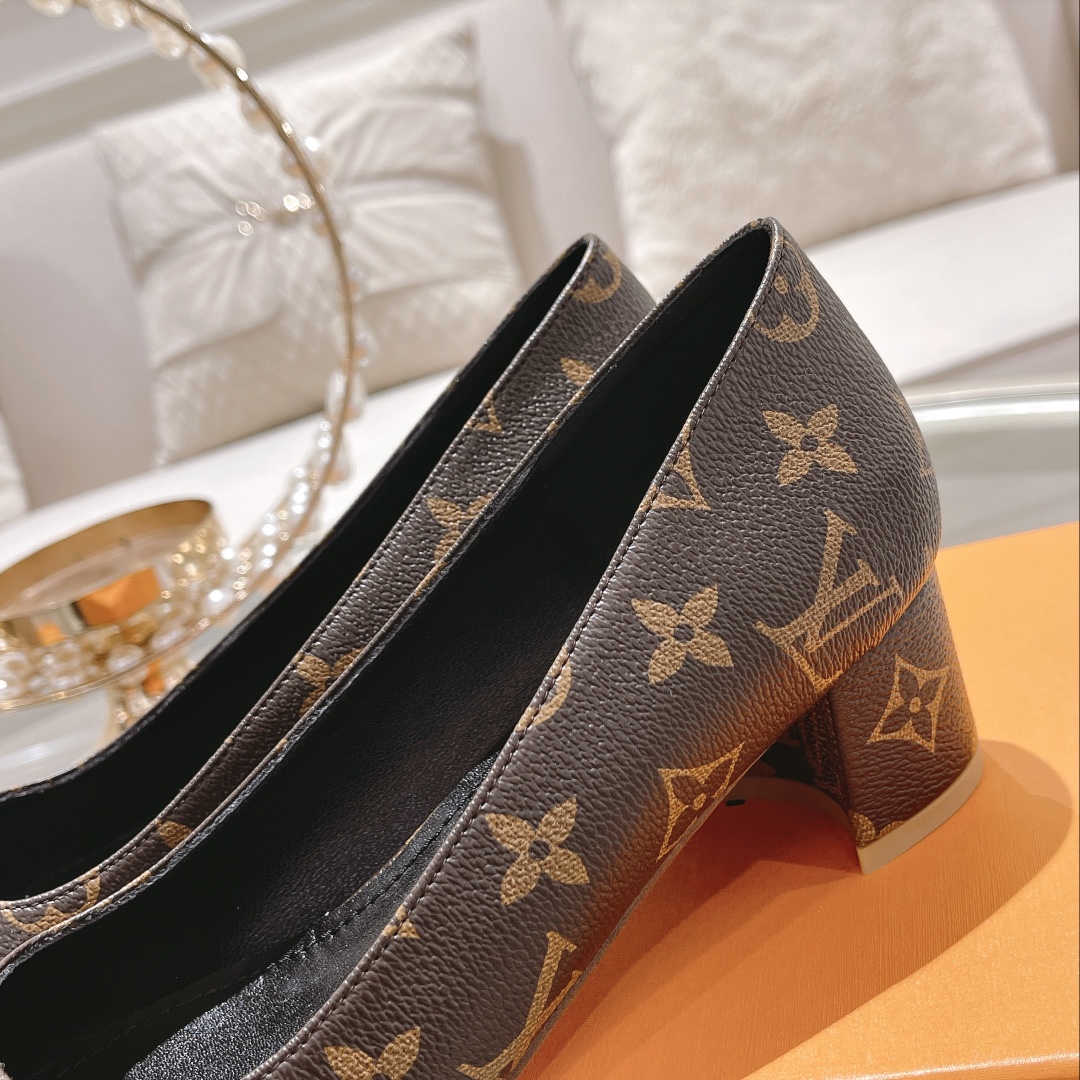 LOUIS VUITTON PUMP BROWN MADELEINE