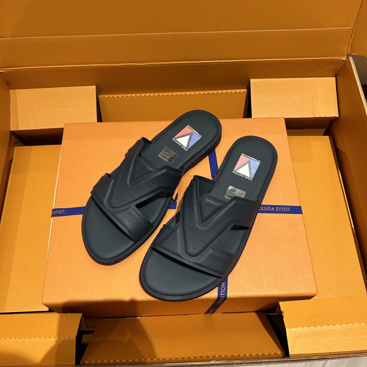 LOUIS VUITTON MULE GRAY BLUE OASIS