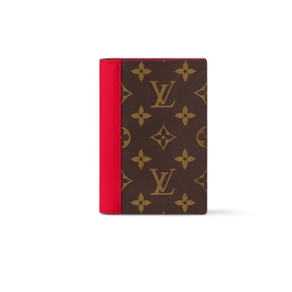 Louis Vuitton 3,9in/10cm Passport Cover Red Wallet
