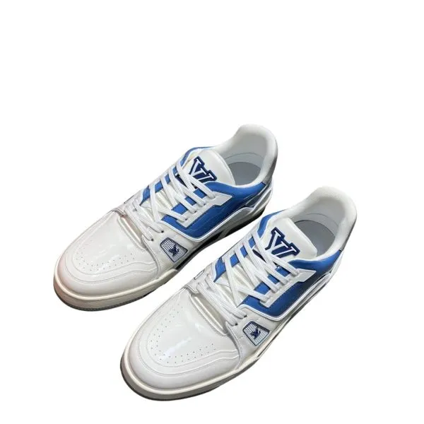 Louis Vuitton Trainer Sneaker White/Blue Virgil Abloh