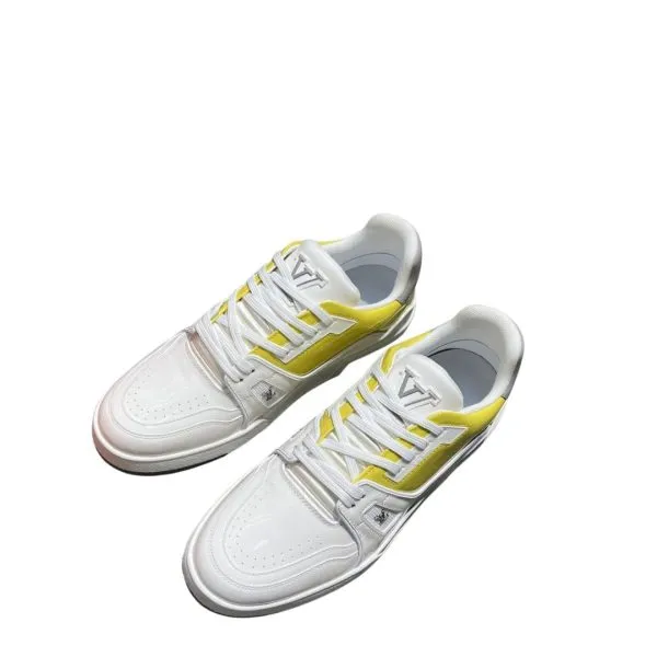 Louis Vuitton Trainer Sneaker White/Yellow Virgil Abloh