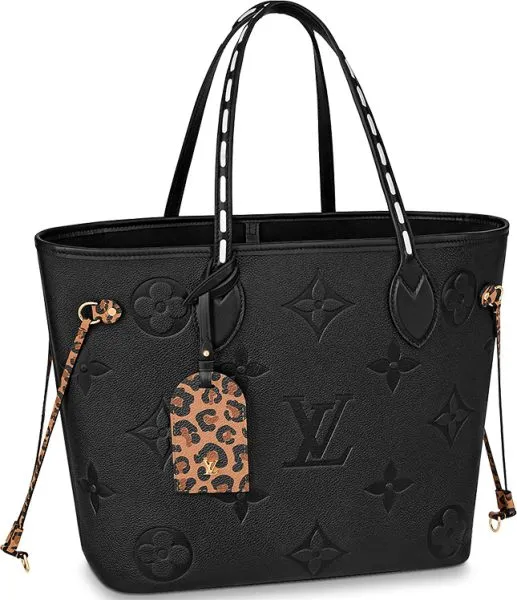Louis Vuitton Bolsa Neverfull MM Black 31cm