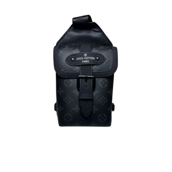 Louis Vuitton Monogram Eclipse Black Saumur Slingbag
