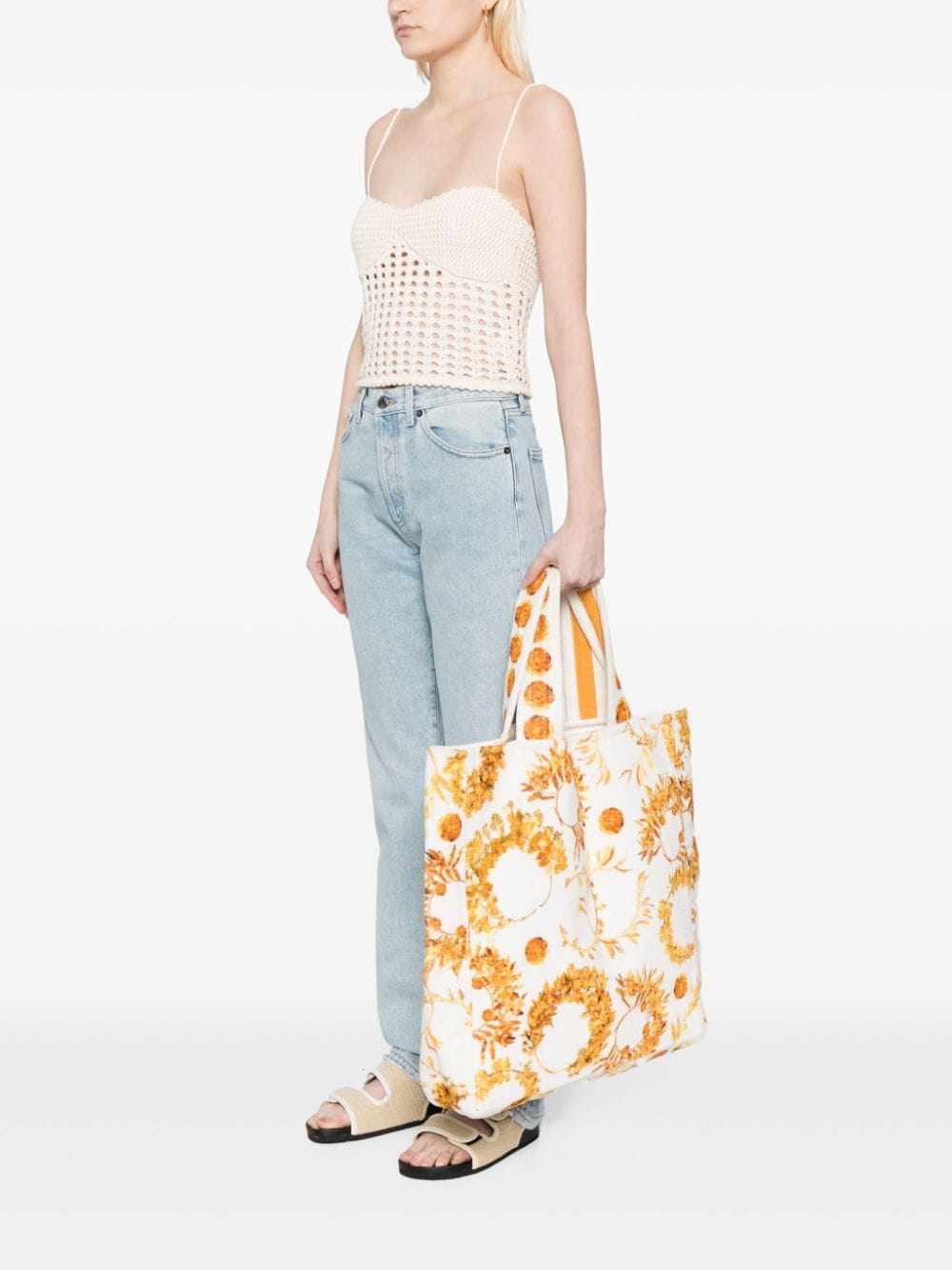 CHANEL WHITE PARIS ATHENS BEACH BAG