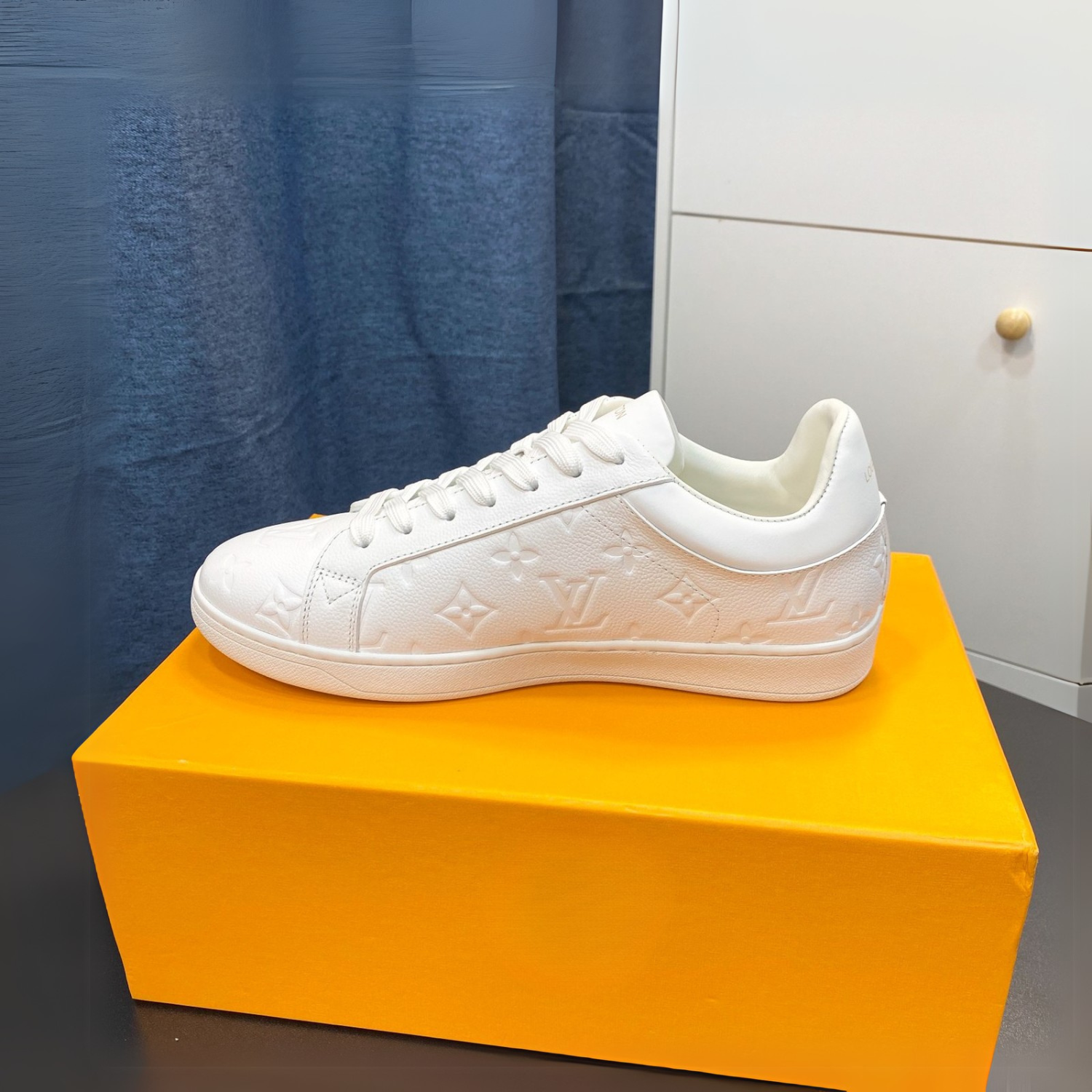 Louis Vuitton Trainer Sneaker Full White