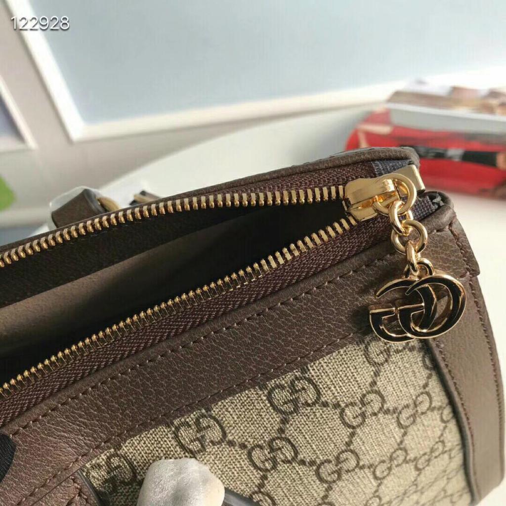 GUCCI BEIGE/EBONY OPHIDIA GG MEDIUM TOTE BAG