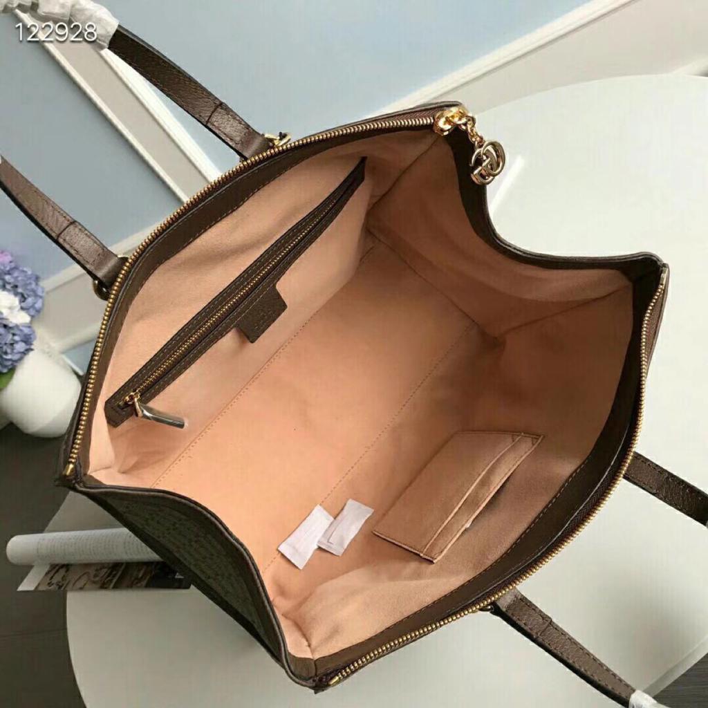 GUCCI BEIGE/EBONY OPHIDIA GG MEDIUM TOTE BAG