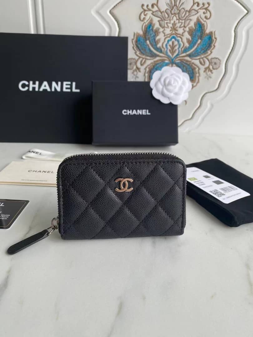 CHANEL CLASSIC ZIPPED COIN WALLET 11CM