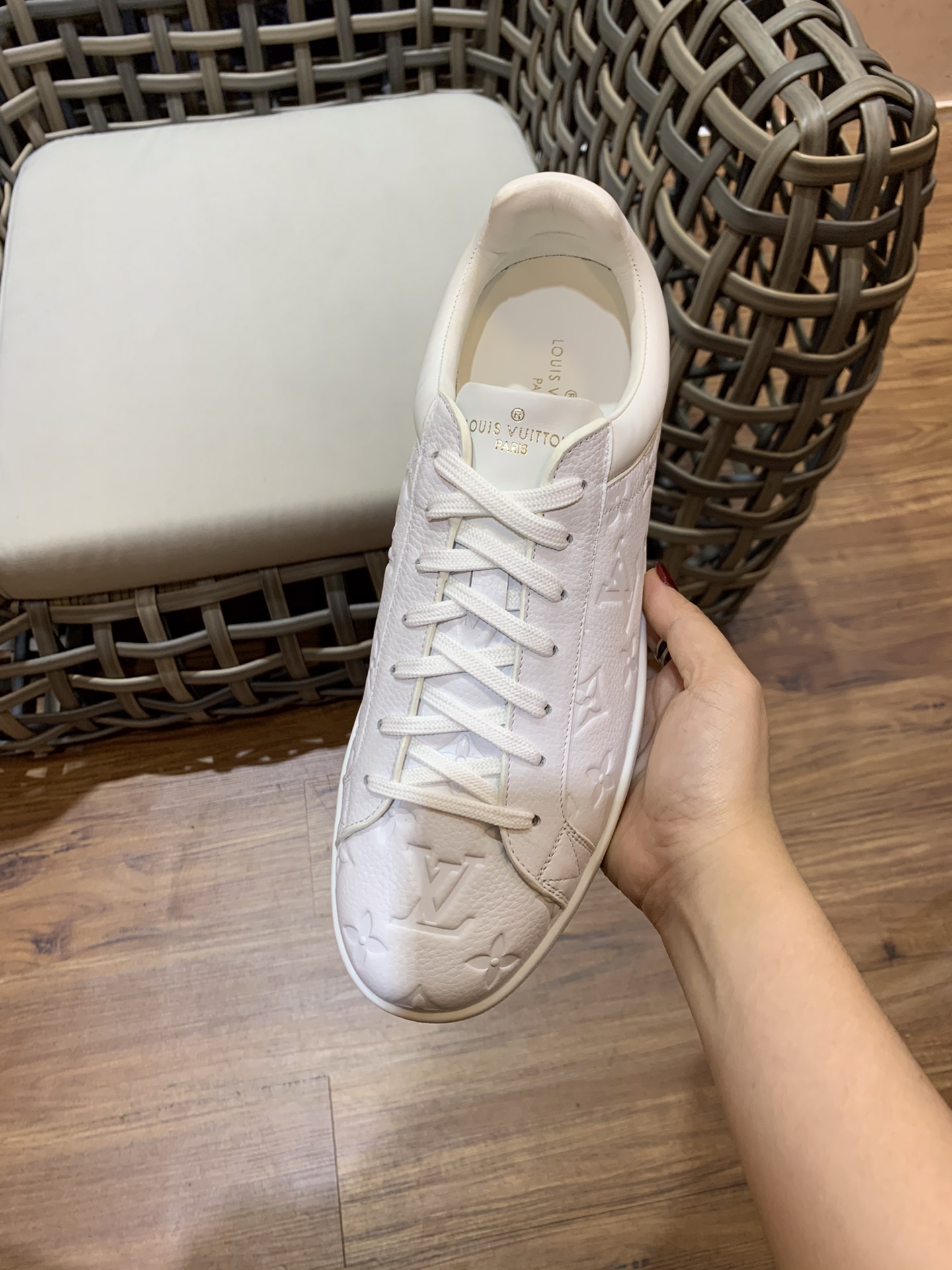 Louis Vuitton Trainer Sneaker Full White