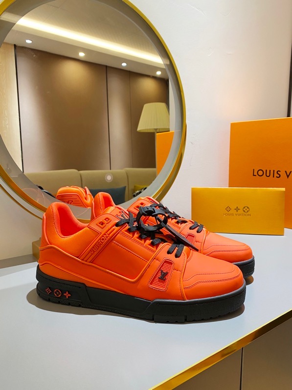 LOUIS VUITTON TRAINER SNEAKER RUBBER ORANGE VIRGIL ABLOH
