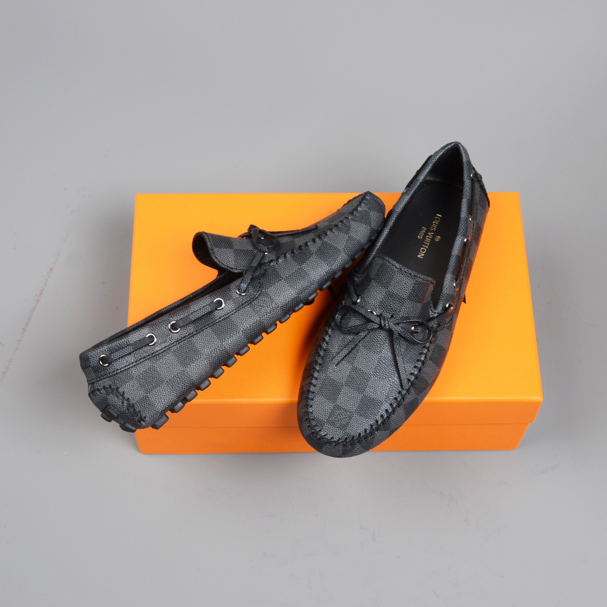 LOUIS VUITTON MOCCASIN LOAFERS BLACK VIRGIL ABLOH