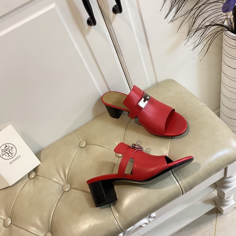 HERMES RED CANDY SANDAL