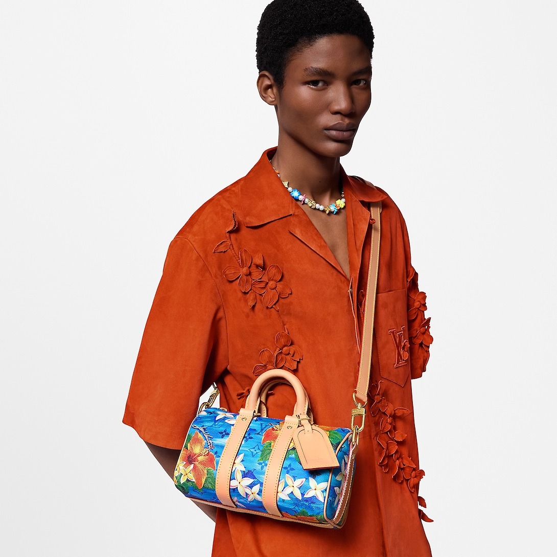 LOUIS VUITTON 9.8IN/25CM KEEPALL BANDOULIÈRE 25 BAG FOR MEN