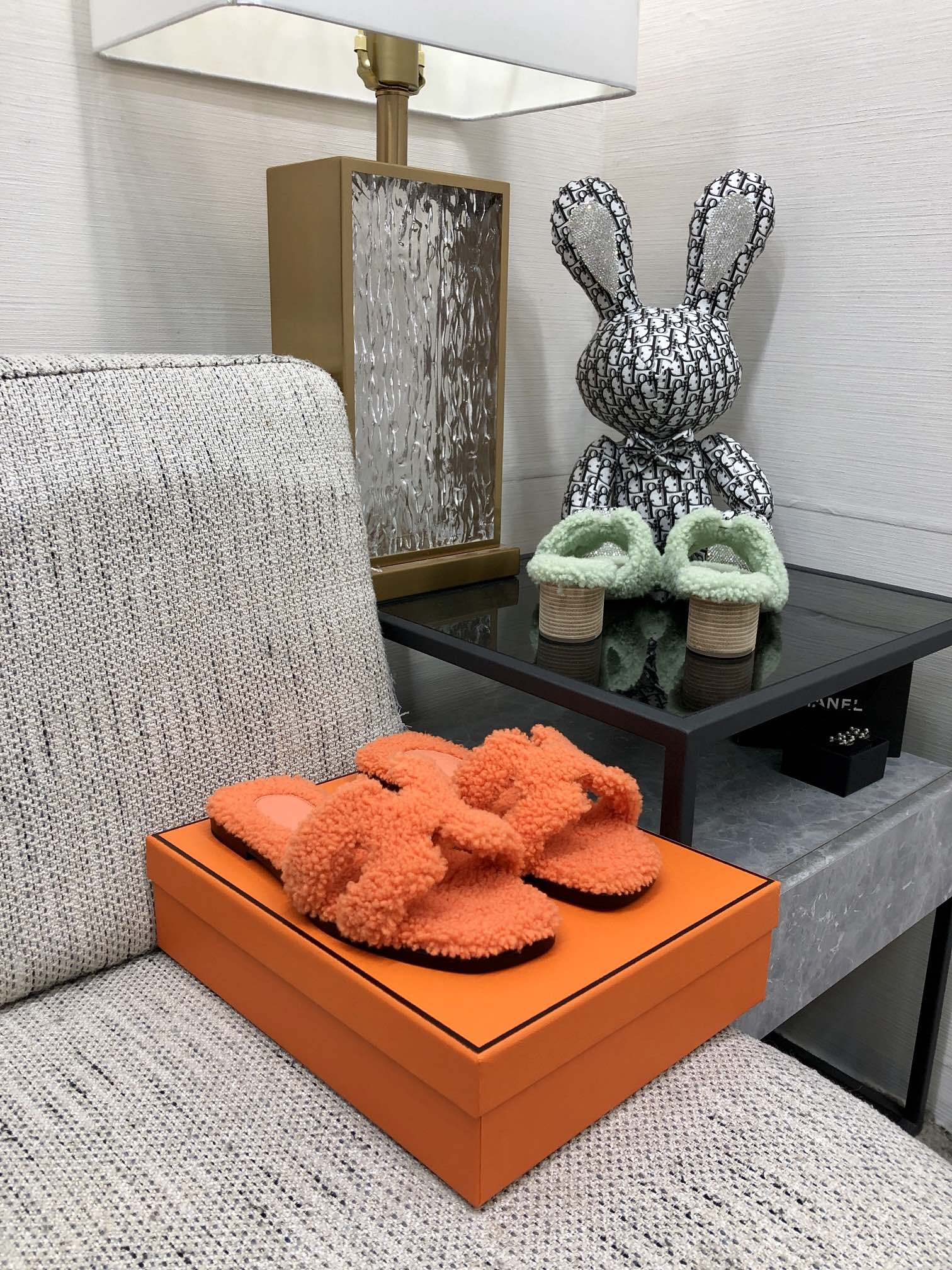 HERMES ORANGE ORAN SANDAL