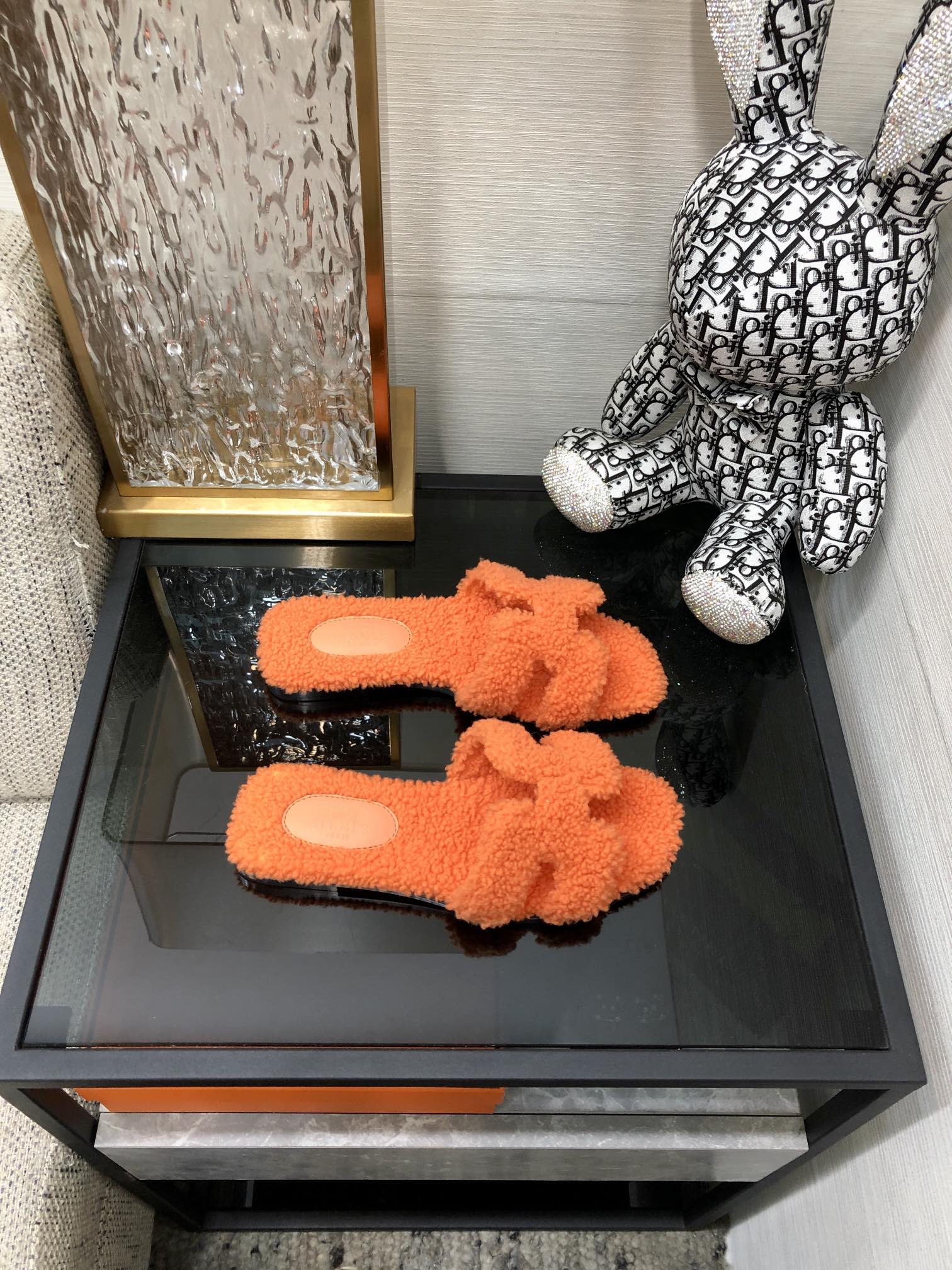 HERMES ORANGE ORAN SANDAL