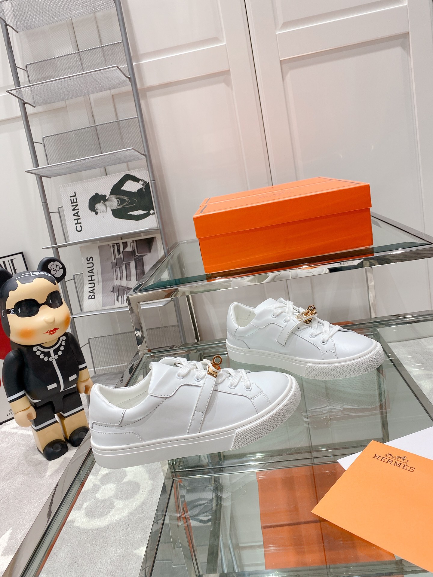 HERMES DAY SNEAKER WHITE