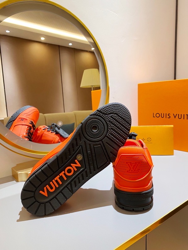 LOUIS VUITTON TRAINER SNEAKER RUBBER ORANGE VIRGIL ABLOH