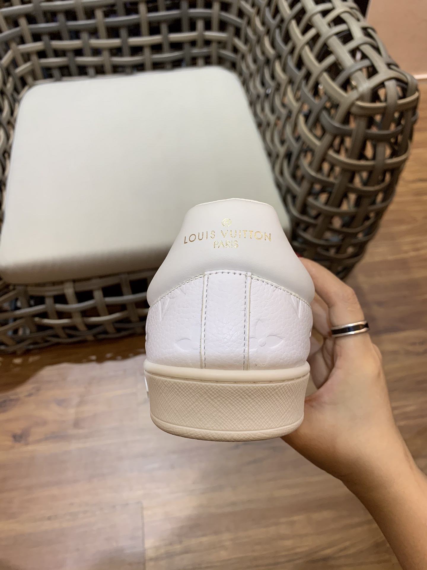 Louis Vuitton Trainer Sneaker Full White