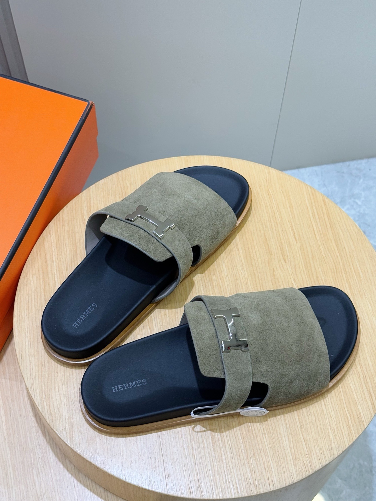 HERMES SANDAL JAURES ETOUPE