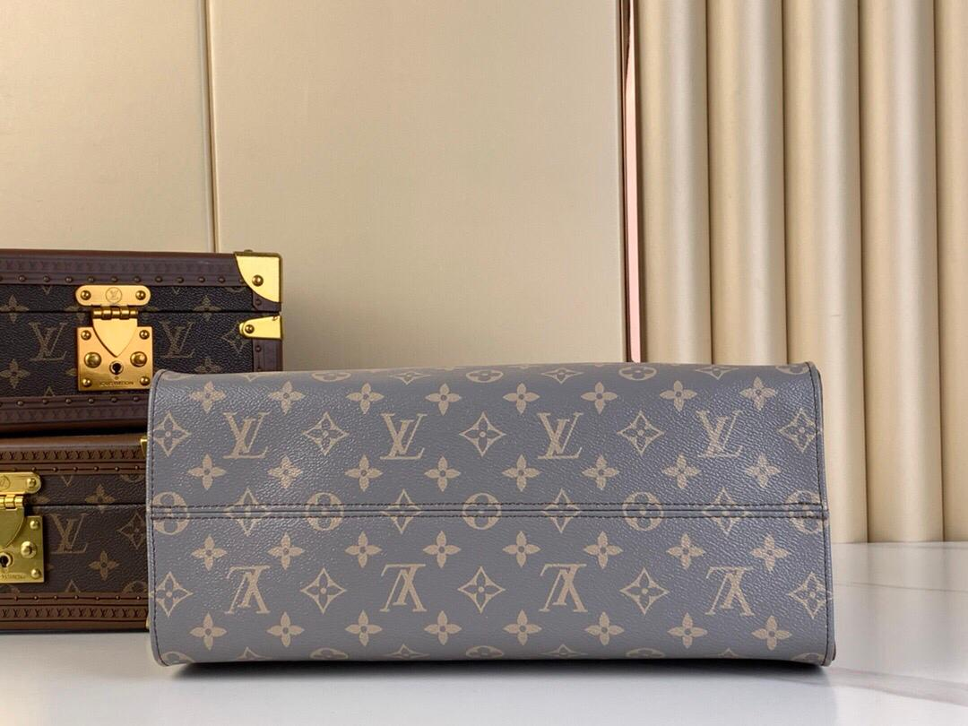 LOUIS VUITTON GREY ONTHEGO MM TRIANON
