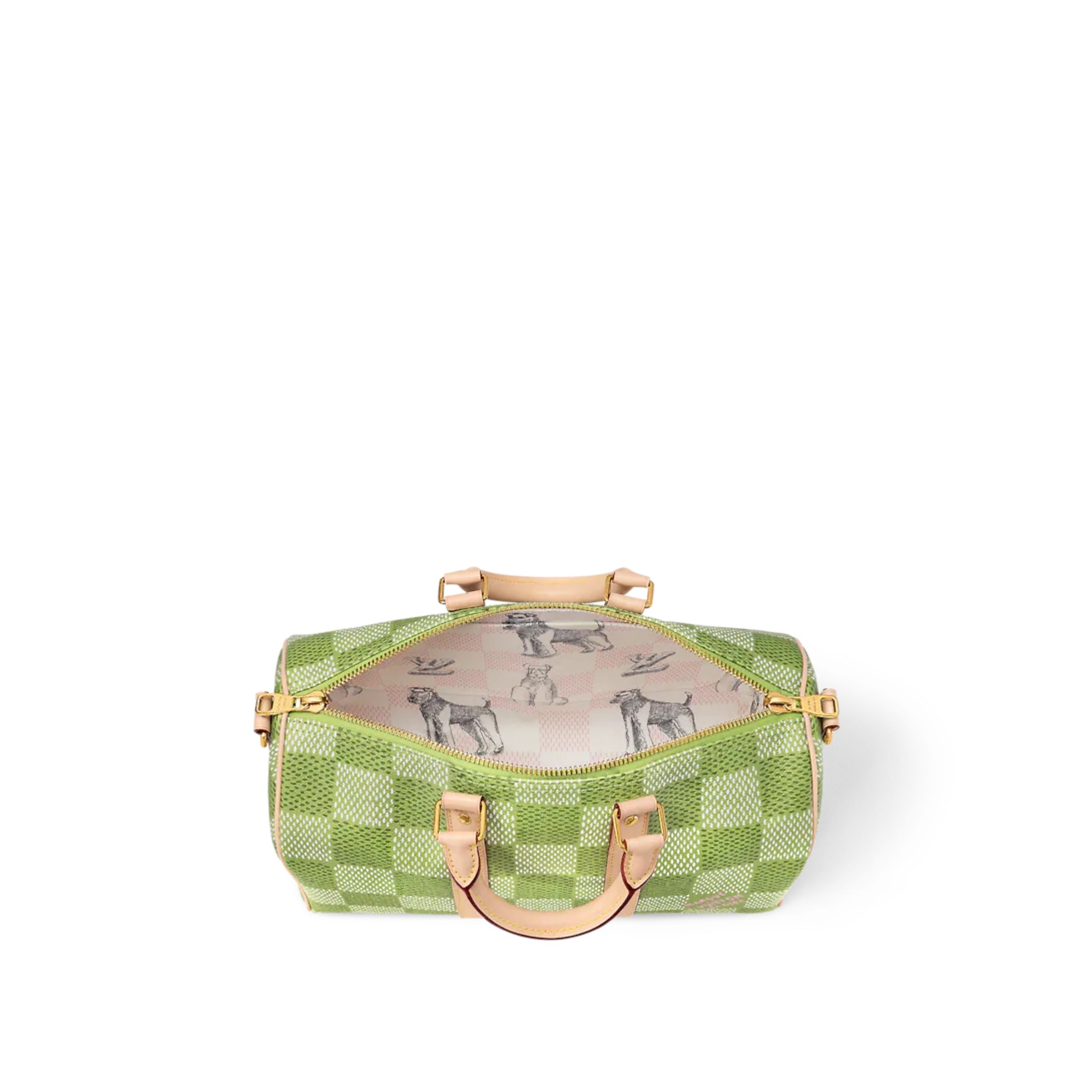 LOUIS VUITTON 13.4 INCHES/ 34 CM N40671 GREEN KEEPALL BANDOULIÈRE 35