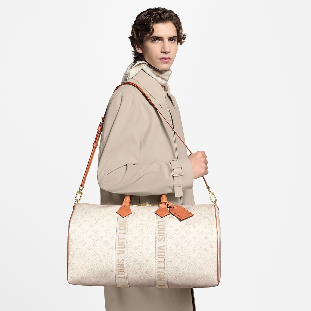 LOUIS VUITTON KEEPALL BANDOULIÈRE 45 BAGS OFF-WHITE 45CM/18IN
