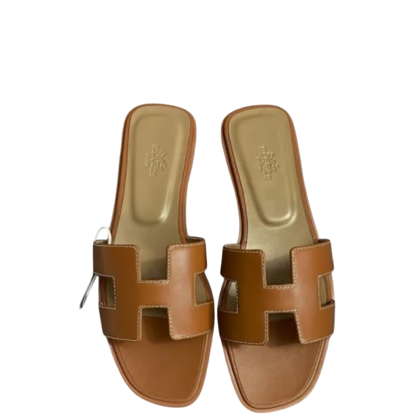 Hermes Brown Oran Sandal